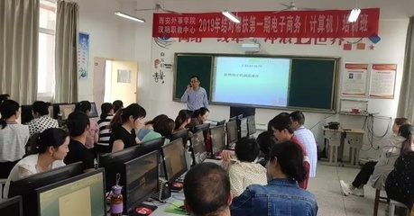 西安外事學(xué)院與漢陰縣職教中心2019結(jié)對(duì)幫扶電子商務(wù)培訓(xùn)班開班 計(jì)算機(jī)技術(shù)培訓(xùn)啟動(dòng)